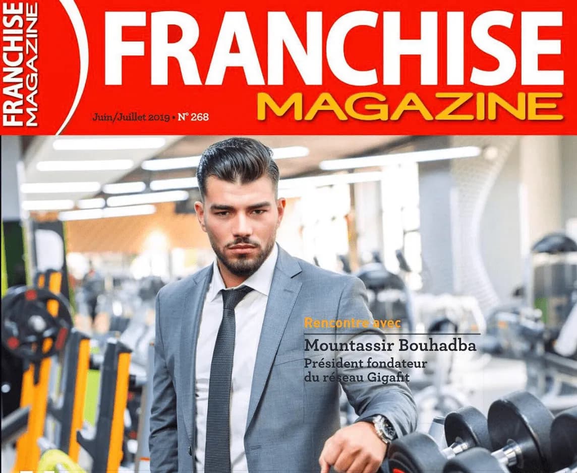MOUNTASSIR BOUHADBA EN COUVERTURE DE FRANCHISE MAGASINE