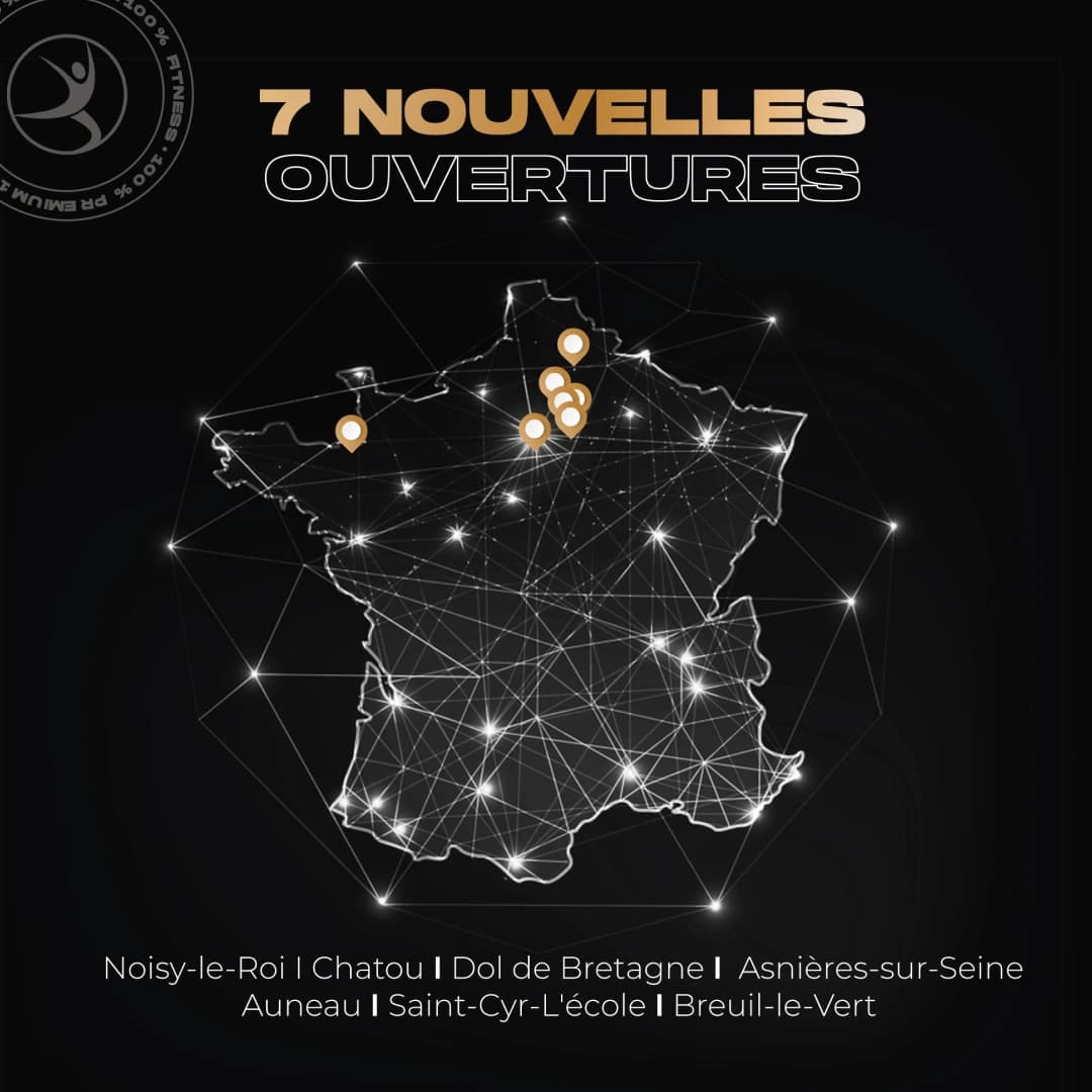 Gigafit étend son réseau en France avec 7 nouveaux clubs et plus de 40 projets à venir !