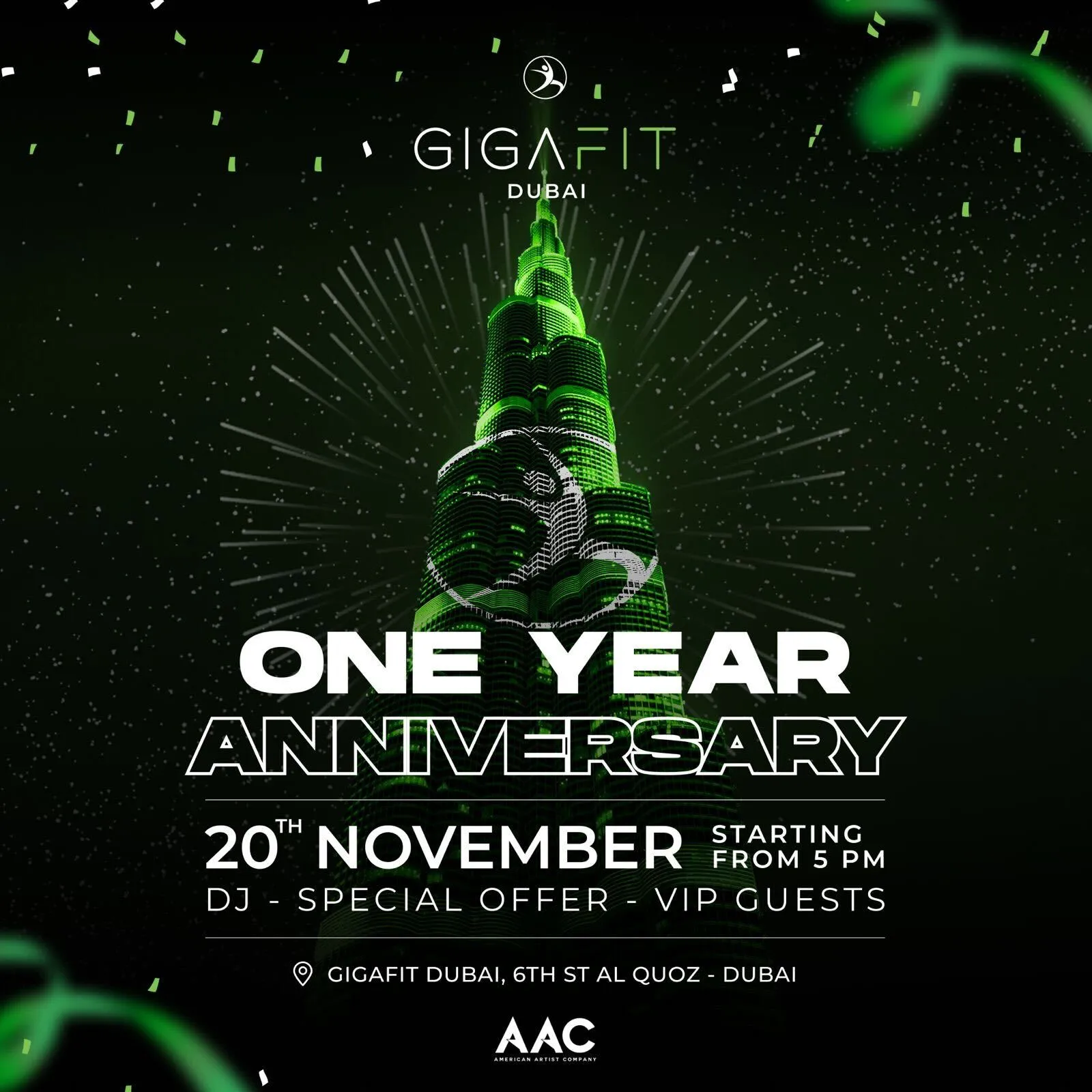 Premier Anniversaire de Gigafit Dubaï