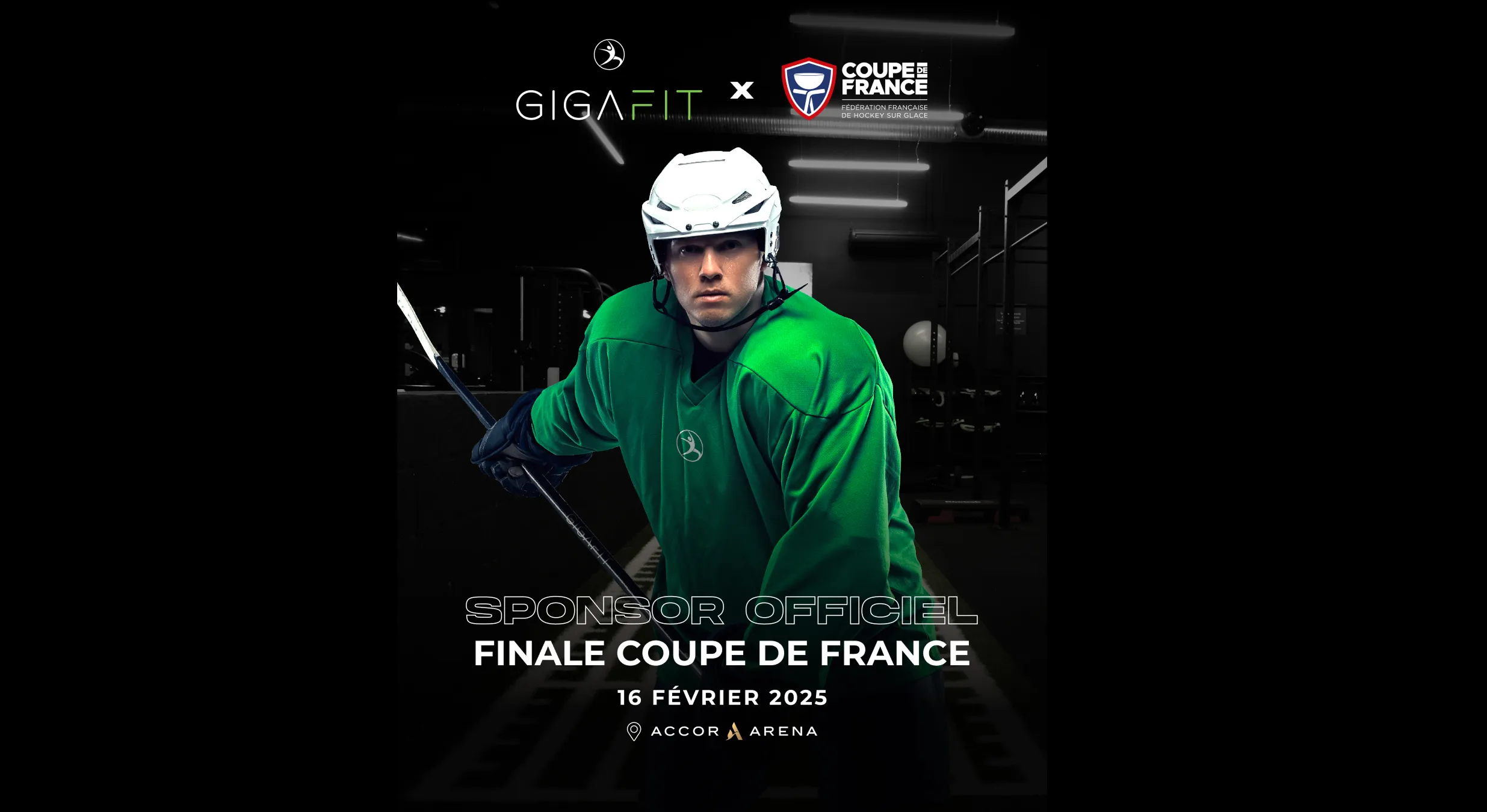 Gigafit, Partenaire Officiel de la Finale de la Coupe de France de Hockey sur Glace à l’Accor Arena